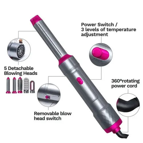 Hair Dryer 5-In-1 Multifunctional Styling Kit